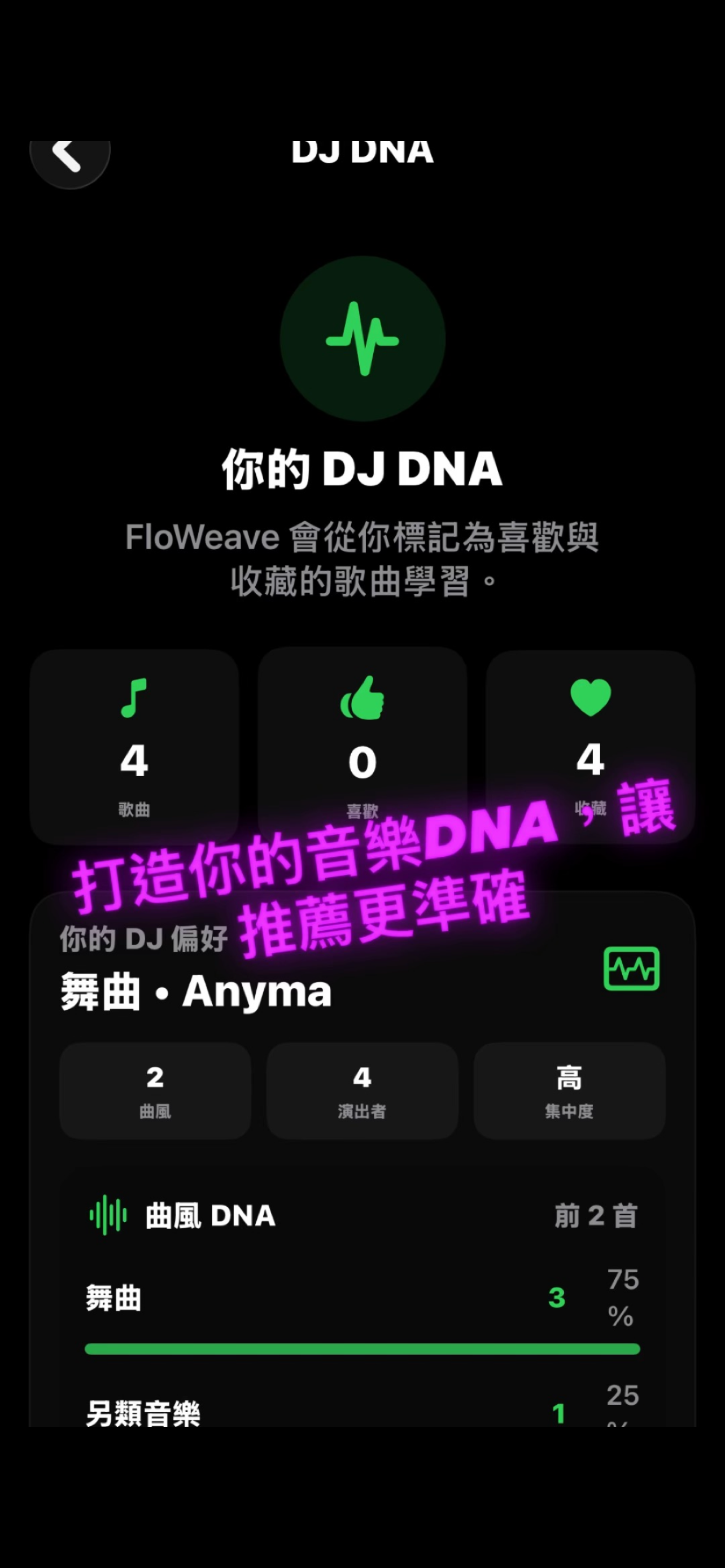 FloWeave DJ DNA 畫面